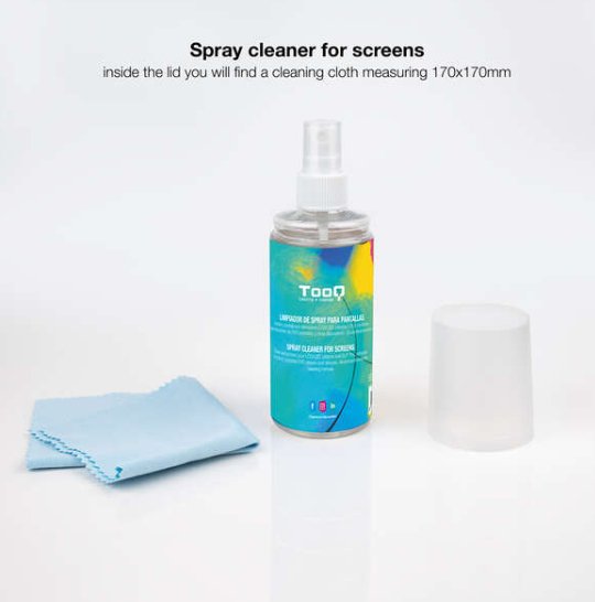 Kit Spray Nettoyant Écran Tooq + Chiffon Microfibre - KERA FRANCE Kit Spray Nettoyant Écran Tooq + Chiffon Microfibre - KERA FRANCE
